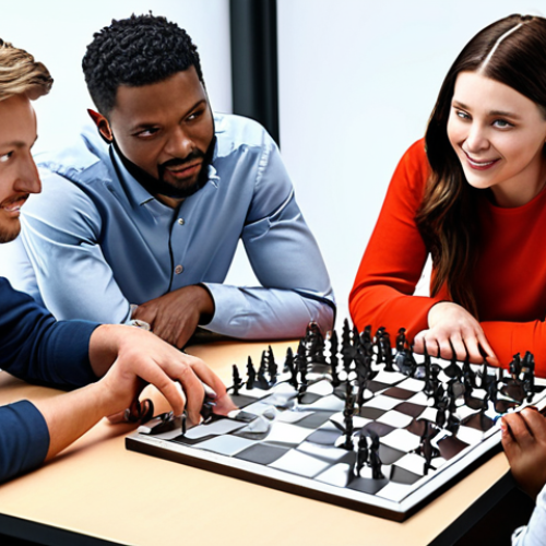 Home 4 **
Prompt: Diverse group of people collaborating on a project, showcasing innovation from different backgrounds and perspectives. Emphasis on teamwork and idea generation.
**