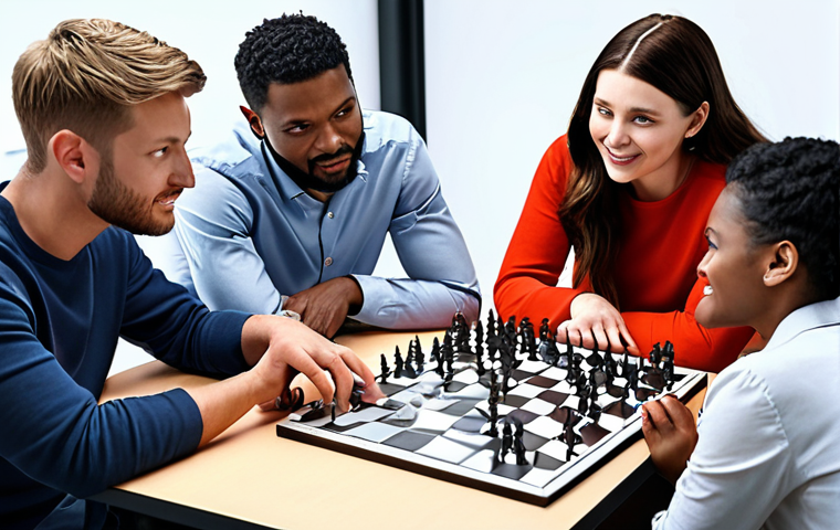 **
Prompt: Diverse group of people collaborating on a project, showcasing innovation from different backgrounds and perspectives. Emphasis on teamwork and idea generation.
**